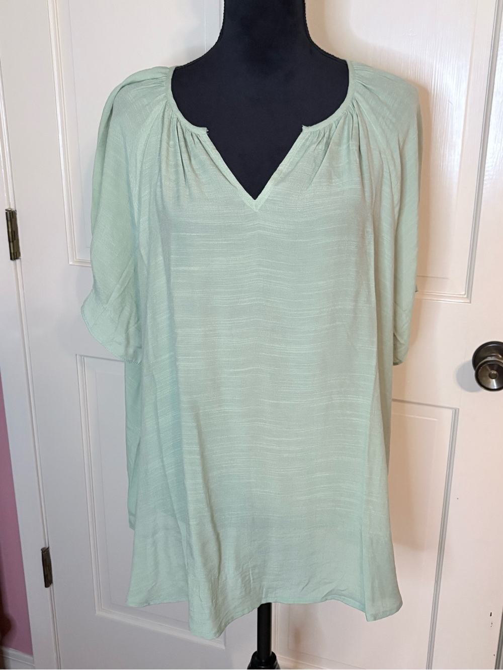 NWT Lane Bryant | Green Women's Tunic Top - Relaxed V-Neck